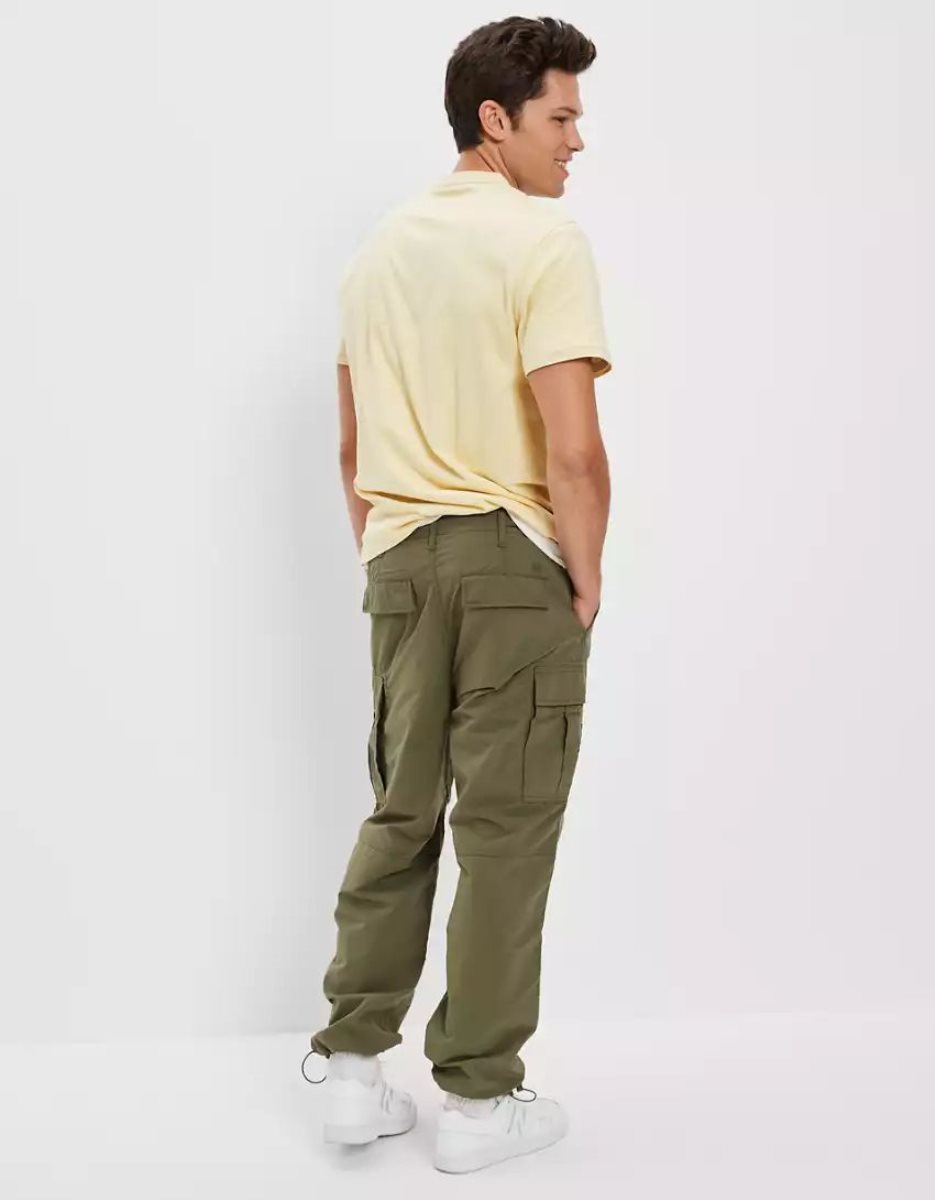 Pantalon American Eagle AE Parachute Vert Homme | CMU-53999351